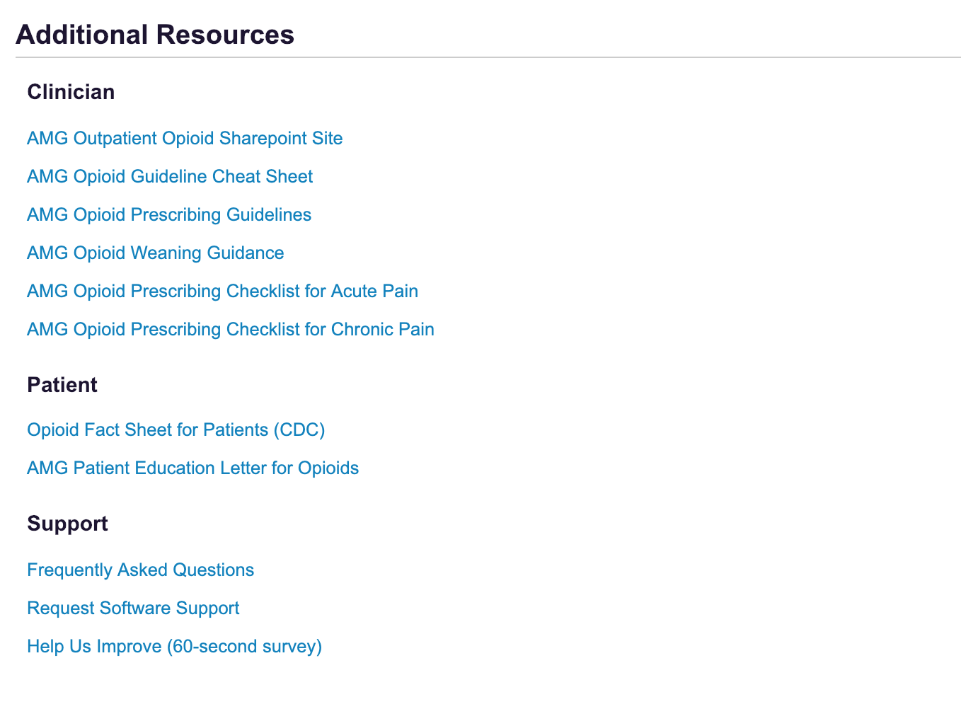 Patient and Prescriber Resources