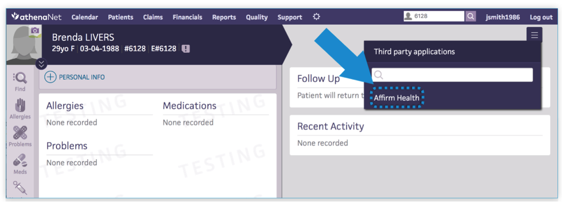 Shield Opioid Management Report Navigation